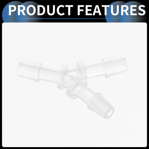Y Shaped 3 Way Vacuum Tubing Connector For Your Ride One Eighth Inch Vacuum Line Fittings Plastic Translucent 5 Pack Durable