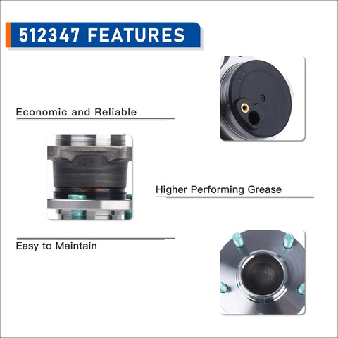 Features of Rear Wheel Hub Bearing Assembly With ABS For Mazda 3 2004 To 2013 Mazda 3 Sport 2009 To 2013 And Mazda 5 2006 To 2017