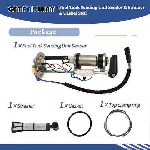 Fuel Tank Sending Unit With Strainer, Gasket Seal And Pump Replacement For Jeep Wrangler YJ 1987 1988 1989 1990 Models