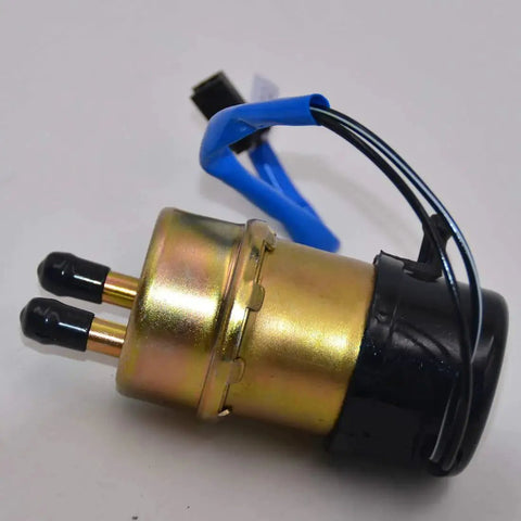 Side view of a fuel pump replacement for Kawasaki Ninja ZX9R ZX6 ZX10 ZX11 ZZR600 and Honda CBR600F Series Hawk GT motorcycles.