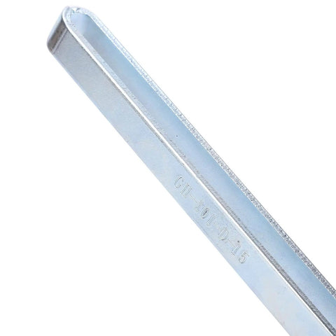 Close-up of a galvanized iron rod from Lengthened Toggle Clamp Quick Release Latch For Woodworking Jigs And Fixtures, Vertical Workholding Tool