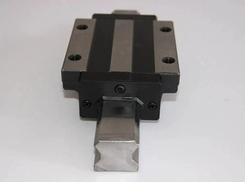 Close-up of a 1900mm Linear Guide Rail With HSR20CA Blocks For CNC Routers 20mm Wide Rail 60mm Pitch Preloaded Linear Motion Slides