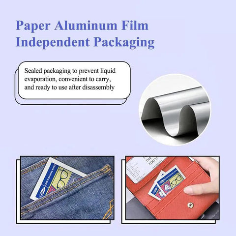 Packaging of Lens Wipes For Glasses And Sunglasses 300 Count Individually Wrapped showing portability and sealed design.