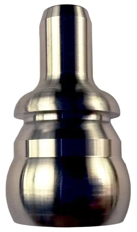 Close-up of a single nipple cup from the Ford 6.0L Nipple Cup Master Kit Leakproof Deflector Set with patent pending groove design.