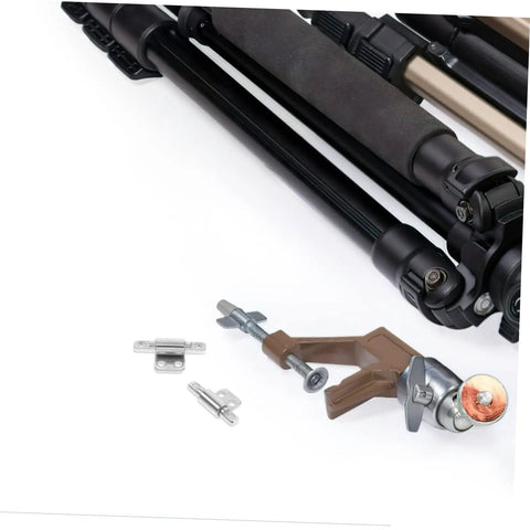 Heavy Duty Friction Hinge Set With Damping For Do It All Portable Projects And Laptops, stainless steel, with camera support mounts.