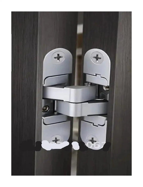 Concealed Door Hinges For Wooden Folding Doors With 180 Degree Swing Hidden In Door And Frame Cross Type Construction Gold Finish Right Hand Open No Visible Hardware For Exterior Use