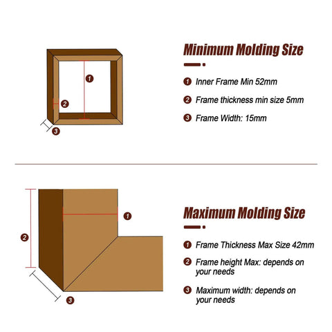 Diagram showing dimensions for Pro Grade Right Angle Spline Jig For Tablesaw And Router Table, Adjustable Corner Dovetail Jig To Strengthen Miter Joints