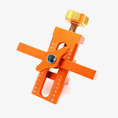 All Purpose Aluminum Cabinet Door Mounting Jig With Adjustable Positioner For Quick Frameless Or Face Frame Installations
