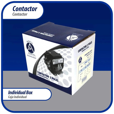 Box of Built Tough 2 Pole Contactor 120V 40A Coil Replacement For AC Compressors And HVAC Equipment Electrical Applications UL Certified