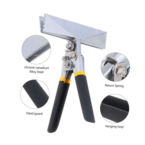 Ergonomic Hand Seamer Tool For Metal Bending With Built Tough Durable Construction And Wide Head For HVAC Ductwork And DIY Projects