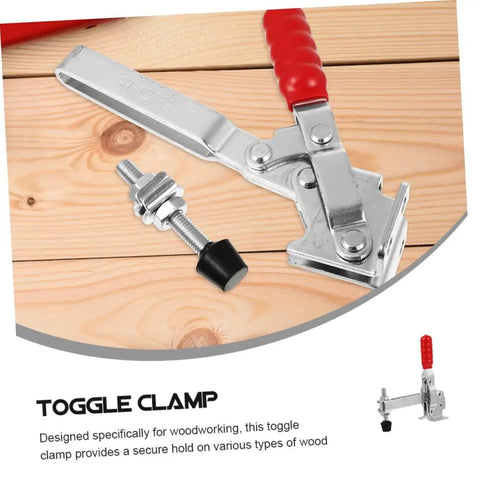 Two Pack Welding Toggle Clamps Quick Release Fixed Clamps Heavy Duty Iron Welding Tool For Woodworking Hold Down Jigs Fixtures And Workbench Supply For Diyers And Pros