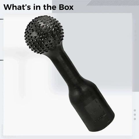 30Mm Ball Gouge Grinder Attachment For Wood Carving And Hollowing Sphere Burr For Spoon Carving, carbon steel, side view