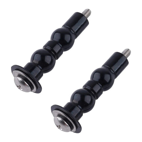 Top Mount Toilet Seat Hinge Replacement Kit With Expanding Rubber Nut Bolts, 2 Pack, Fits Most TOTO Toilets, Blind Hole Fixing