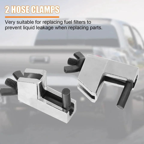 2 Pack Car Brake Line Clamp Set Zinc Alloy Chrome Plated Hose Pinchers for Flexible Gas Lines and Fuel Hoses near SUV