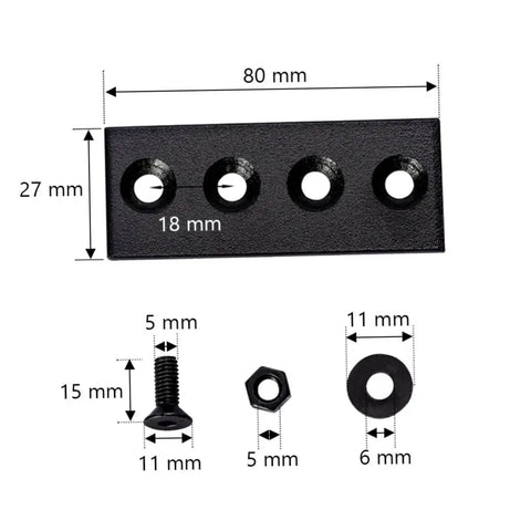 Track Connecting Plate For Barn Door Rails In Carbon Steel With Smooth Finish Easy Installation And Heavy Duty Strength