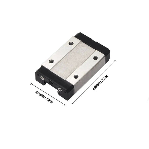 MGN12H 400mm Linear Rail Guide Kit Two Pack For 3D Printers And CNC Machines Premium 8mm Slide With Heavy Duty Bearings shown