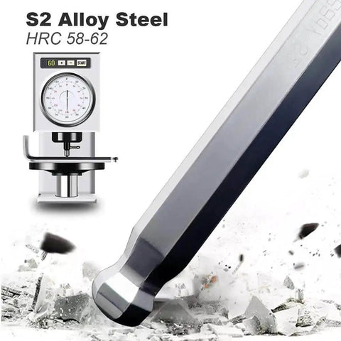 Close-up of S2 alloy steel wrench from Two Piece Tool Bundle With ST5211 Pin Removal Kit And ST5212 22 Piece Allen Wrench Set