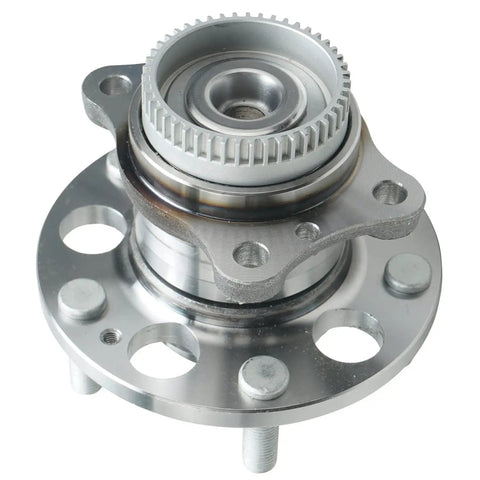 Front view of a hub from the Six Piece Suspension Kit For Hyundai Veloster Elantra Coupe GT And Kia Forte Koup Forte5 Front Wheel Bearings