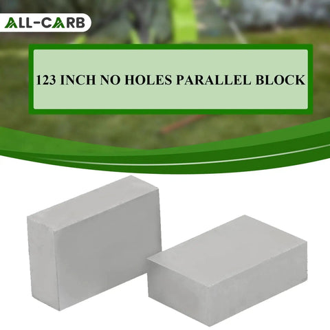 1 By 2 By 3 Inch Parallel Block Set No Holes Matched Pair Hardened Steel Case Hardened To HRc 57 To 62 With 0.0001 Inch Accuracy