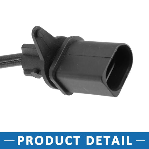 Rear brake pad wear sensor with black plastic connector and wiring for Audi Q5 2018