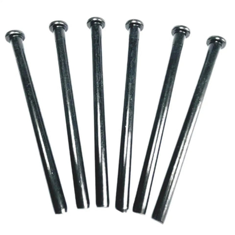 Six Pack 4 Inch Interior Door Hinge Pins For Replacement Doors With Oil Rubbed Bronze Finish And Black Color Option Includes Screws Easy Install Durable Steel Pins For Smooth Quiet Door Closing By ZDingTech