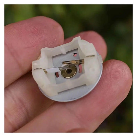 Close-up of Beefy 24mm 370 Planetary Gearbox with full metal gears and electronic starter DC 12V operation at 30 RPM high torque RC model.
