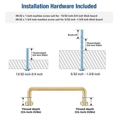 Brushed Brass Cabinet Handles 15 Pack With Three And Three Quarters Inch Hole Center And Four And Three Eighths Inch Overall Length Zinc Alloy