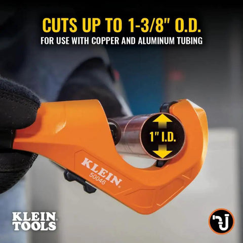 Constant Swing Workhorse Tubing Cutter For Copper And Aluminum One Eighth To One And Three Eighths Inch Outside Diameter In Use