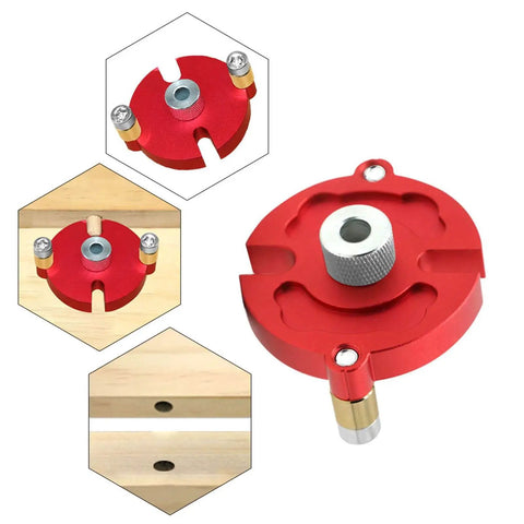 Pro Grade Auto Centering Dowel Jig with Aluminum Drill Guide and Eight Drill Bushings from 3mm to 10mm for wood assembly