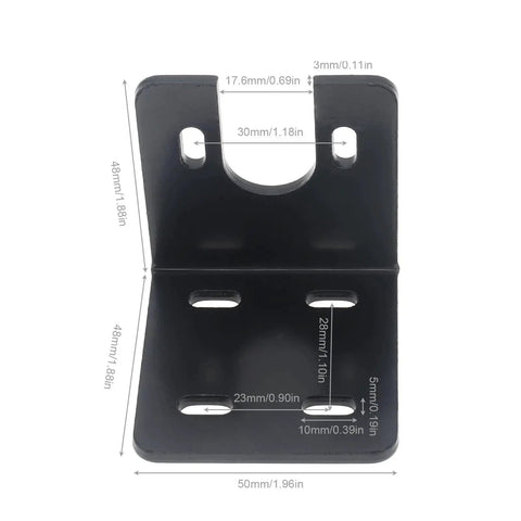 Two Pack Heavy Duty Motor Base Mounting Bracket For 755 775 795 Motors Alloy Steel Support U and Standard Type with Measurements