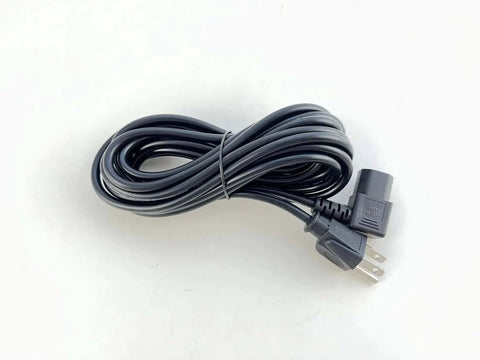 8 Foot Heavy Duty AC Power Cord For Scales And Food Price Displays Plug In Replacement Part Fits Digital Price Tags Produce Meat And Deli Counters 60Lb Capacity UL Listed RoHS Black coiled view