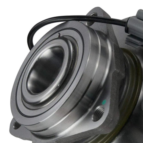 Close-up of Front Wheel Bearing And Hub Assembly 6 Lug With ABS For 4WD Vehicles Fits Chevy Silverado Suburban Tahoe 4x4