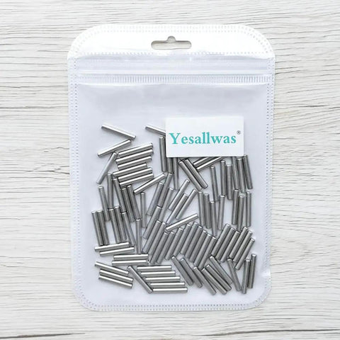 Bag of 100 Pieces 3mm x 18mm Stainless Steel Dowel Pins For Shelf Support And Cabinet Fastening Rust Resistant Dowel Pins