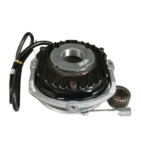Electromagnetic clutch and brake unit with black housing and silver flange for 11mm or 15mm shaft