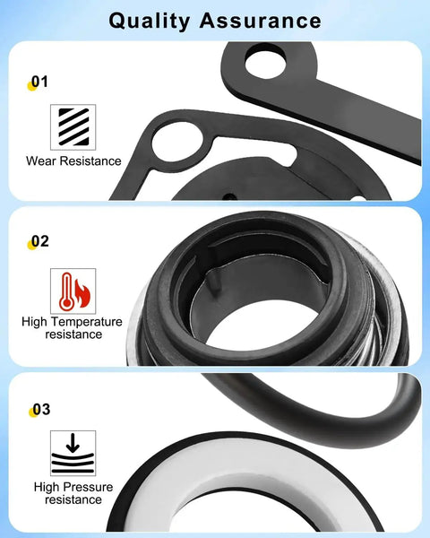 2 Inch Mechanical Water Pump Gasket Repair Seal Kit with Gasket Seal Flapper Washer for Predator Semi Trash 212cc and HydroStar