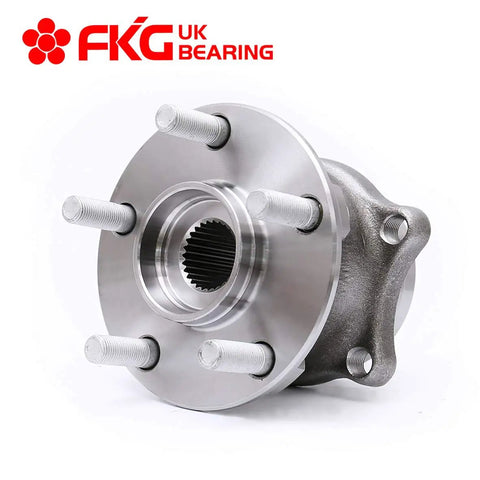 Front view of Rear Wheel Bearing Hub Assembly Set Of 2 Bolt On Fit For 2009 To 2013 Subaru Forester, 2010 To 2014 Legacy