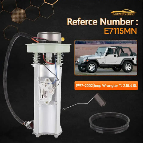 Fuel Pump Module Assembly For Jeep Wrangler TJ 1997-2002 2.5L 4.0L 19 Gallon Tank Direct Fit Replacement next to Jeep image