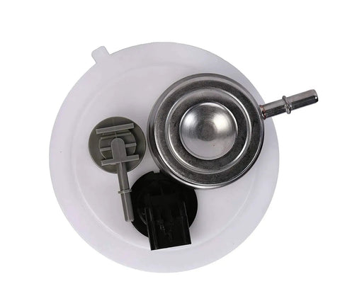 Top view of Dodge Durango Electric Fuel Pump Replacement E7117M component showing metal and plastic parts for 1998-2003 models.