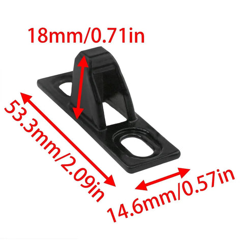 70 Type Sliding Door Keepers Stainless Steel Lock Keeps For Sliding Glass Doors And Sliding Patio Doors With Mounting Screws Black