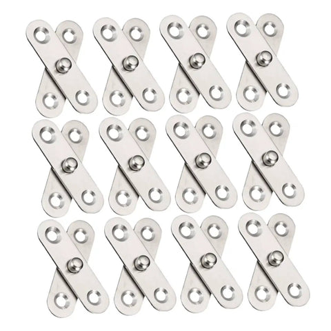 360 Degree Rotatable Hidden Door Pivot Hinge Set Made From Stainless Steel for Secret Doors shown in grid layout