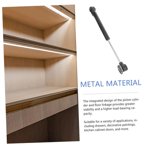 Heavy Duty Gas Spring Hinge With Soft Close For Cabinet Doors And Lids shown with cabinet application
