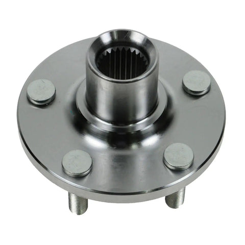 Two Piece Front Wheel Bearing And Hub Kit For 2002 2010 Chrysler PT Cruiser And 2002 2005 Dodge Neon Includes Two Front Hubs And Bearings Direct Replacement For A Smooth Quiet Ride And Easy DIY Video Guidance view of front hub piece