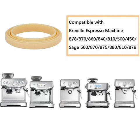 54mm Silicone Espresso Group Head Seal 2 Pack For Sage Espresso Machines shown with compatible machine models