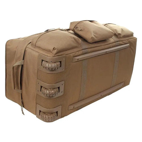 Expandable Rollin Luggage With Three Wheel System And An Expandable Main Compartment That Adds About 3000 Cubic Inches Of Extra Cargo Space For An X Large Brown Bag Sized 15.5 By 37 By 17 Inches Sandpiper Of California 2038 O C B side view