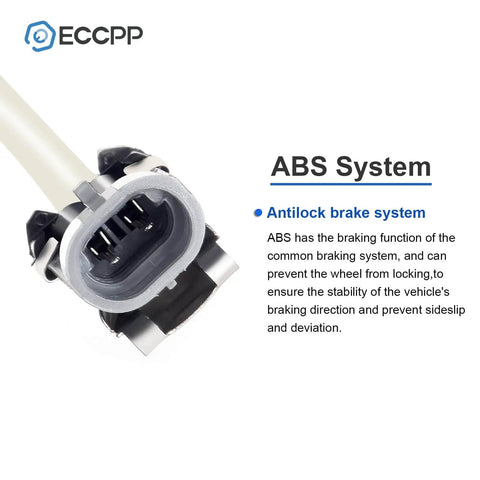 Close-up of ABS connector for Front Wheel Hub Bearing Assembly Single Pack ABS 5-Lug OE 513121 Fits Chevy Impala and similar vehicles
