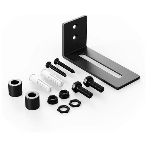 Sliding Barn Door Guide System With Bottom Pocket Track And Rollers Heavy Duty Adjustable Hardware Kit components