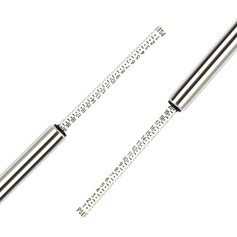 Pencil tire gauge by WYNNsky, 1–20 PSI, metal body with white numbered scale
