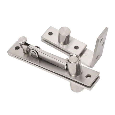 Concealed Door Pivot Hinge Stainless Steel Heavy Duty Brushed Finish 180 Degree Rotation 300 Lbs Load Capacity For Wooden Doors