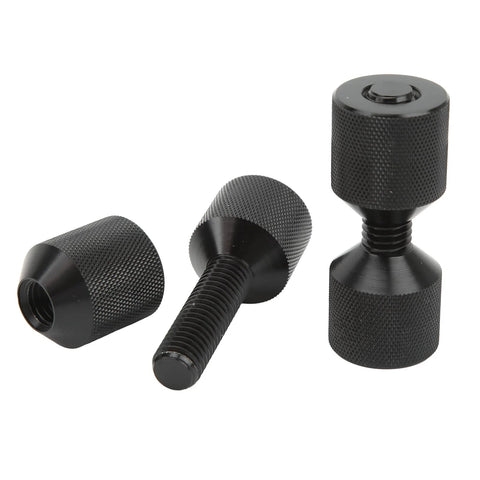 Flange Pin Quick Aluminum Two Hole Dowel Pin Tool For Automotive And Machinery, shown in black aluminum, pack of 2