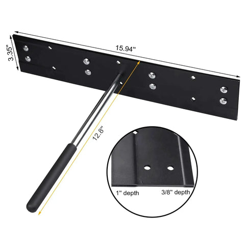 16 Inch Sheet Metal Folding Hemming Tool Heavy Duty Steel Hand Bender With Three Eighths Inch And One Inch Depths For HVAC Ductwork